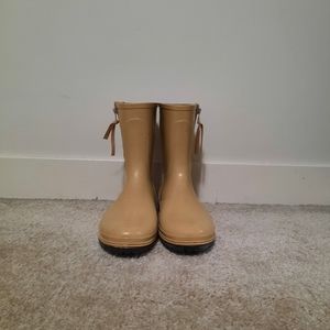 Call It Spring beige rubber rain boots